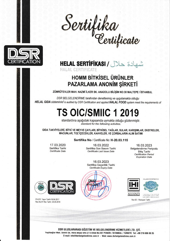 Helal Sertifikası 1-2019